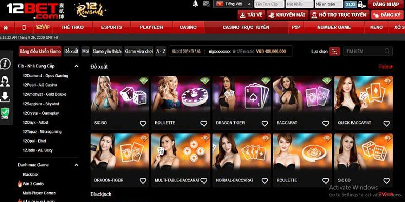 Khám phá thế giới cá cược thể thao đa dạng và hấp dẫn tại 12Bet